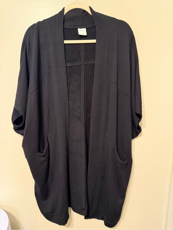 Soma Sweaters - Soma Black Open-Front Cardigan with Pockets